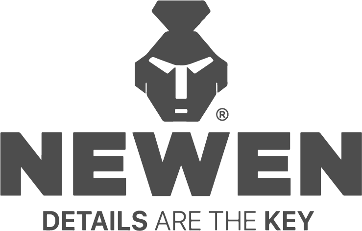 A logo featuring the word 'NEWEN' and a stylized figure of a person's face above it, with the tagline 'DETAILS ARE THE KEY.'