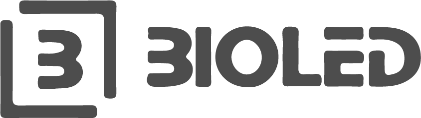 Logo of Bioled featuring the letter B in a stylized design.